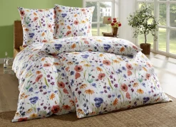 Beidseitig bedruckte Bettwäsche-Garnitur in Microfaser-Qualität