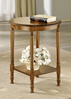 Beistelltisch mit gedrechselten Beinen