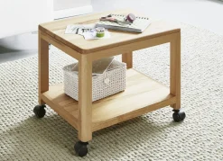 Beistellwagen aus geöltem Massivholz