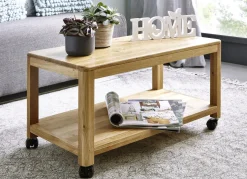 Beistellwagen aus geöltem Massivholz