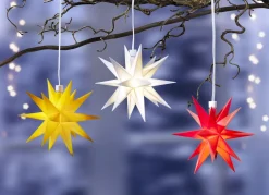 Beleuchteter Stern, batteriebetrieben, mit Timerfunktion