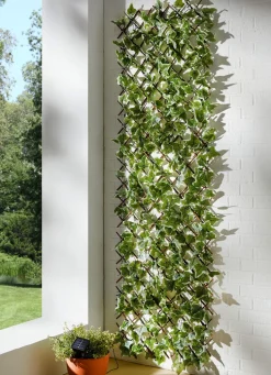 Beleuchtetes Wandgitter