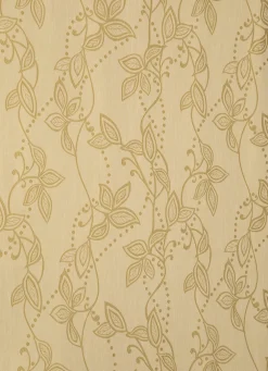 Übergardine mit Blatt-Musterung