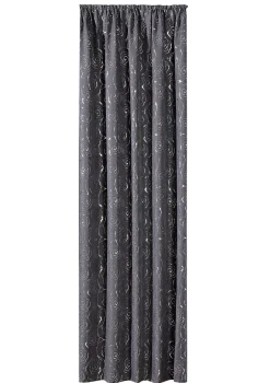 Übergardine mit hübschem Rosen-Dessin