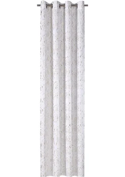 Übergardine mit hübschem Rosen-Dessin