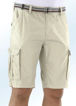 Bermudas mit Cargotaschen in 4 Farben