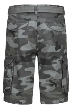 Bermudas mit Gürtel und Cargotaschen in 2 Farben