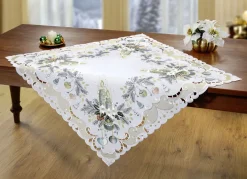 Bestickte Tisch- und Raumdekoration