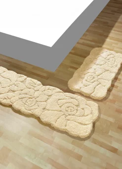 Bettumrandung, 3-teilig, rutschhemmende Rückseite