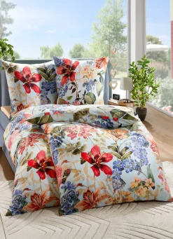 Bettwäsche-Garnitur aus 100% Baumwolle