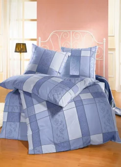 Bettwäsche-Garnitur in 2 hochwertigen, bügelleichten Qualitäten