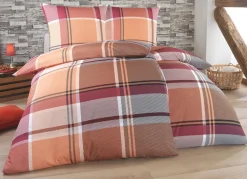 Bettwäsche-Garnitur in Polycotton-Biber-Qualität