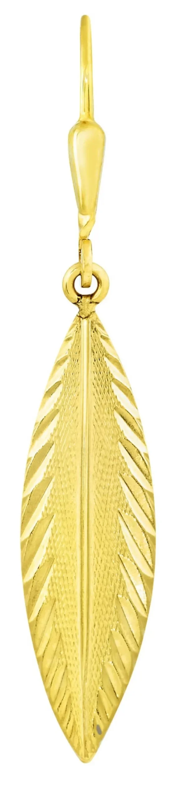 Bewegliche Ohrringe im Blätter-Design