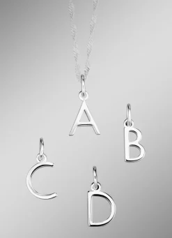 Bezaubernde Buchstaben-Anhänger aus Silber