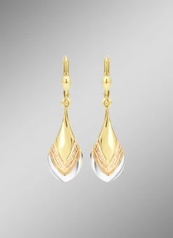 Bezaubernde Ohrringe in Tricolor