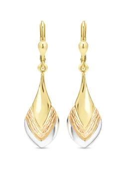 Bezaubernde Ohrringe in Tricolor