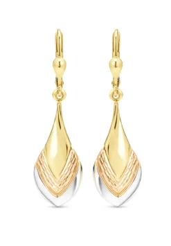 Bezaubernde Ohrringe in Tricolor