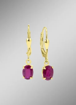 Bezaubernde Ohrringe mit echtem Edelstein