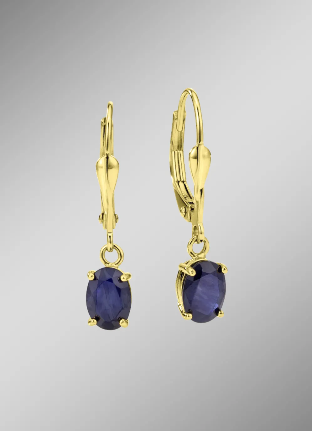 Bezaubernde Ohrringe mit echtem Edelstein