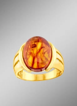 Bezaubernder Damenring mit Bernstein