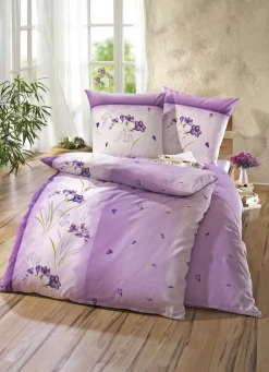 Bügelleichte DOBNIG Bettwäsche-Garnitur mit Reißverschluss