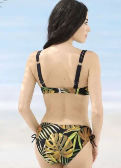 Bikini mit Bügel, schalenlos, seitlich raffbar