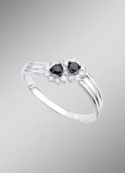 Bildschöner Damenring mit 16 Diamanten