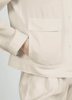 Blazer in Leinen-Optik