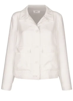 Blazer in Leinen-Optik