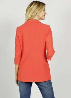 Blazer mit geschlitztem 3/4 Arm