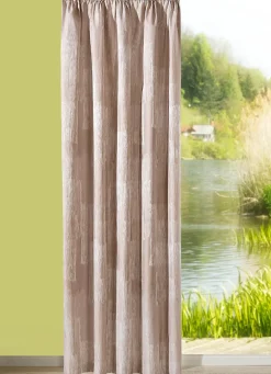 Blickdichte Übergardinen-Garnitur mit Universalschienenband