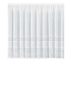 Blumenfenster-Store mit Universalschienenband