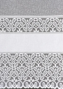 Blumenfenster-Store mit Universalschienenband