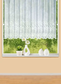 Blumenfenster-Store mit Universalschienenband