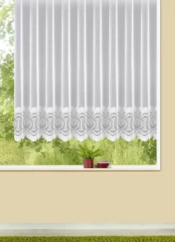 Blumenfenster-Store mit Universalschienenband