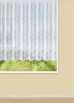 Blumenfenster-Store mit Universalschienenband