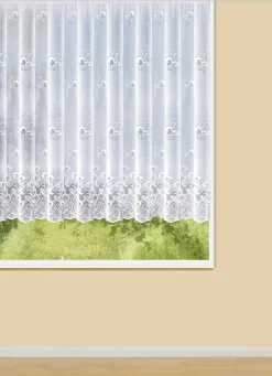 Blumenfenster-Store mit Universalschienenband