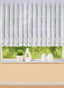 Blumenfenster-Store mit Universalschienenband