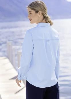 Bluse mit Hemdkragen