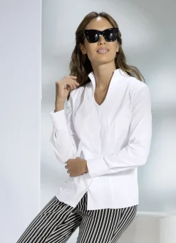 Bluse mit Kelchkragen