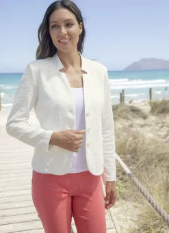 Blusenblazer mit Schulterpolstern