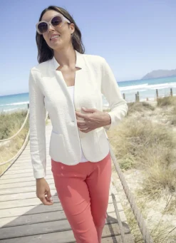 Blusenblazer mit Schulterpolstern