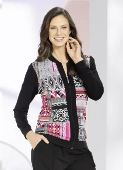 Blusenjacke mit Reißverschlussleiste