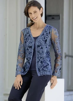 Blusenjacke mit Schmuckknöpfen