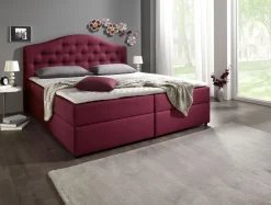 Boxspringbett mit Bettkasten und Topper