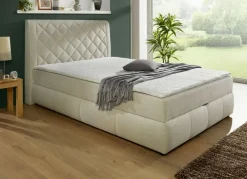 Boxspringbett mit Bettkasten und Topper