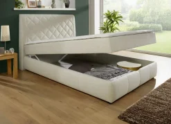 Boxspringbett mit Bettkasten und Topper