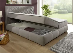 Boxspringbett mit Bettkasten und Topper