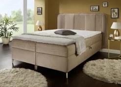 Boxspringbett mit Bettkasten und Topper