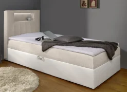 Boxspringbett mit integrierter LED-Beleuchtung